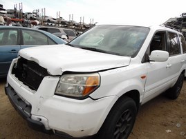 2008 HONDA PILOT EX-L WHITE 3.5L AT 2WD A17684